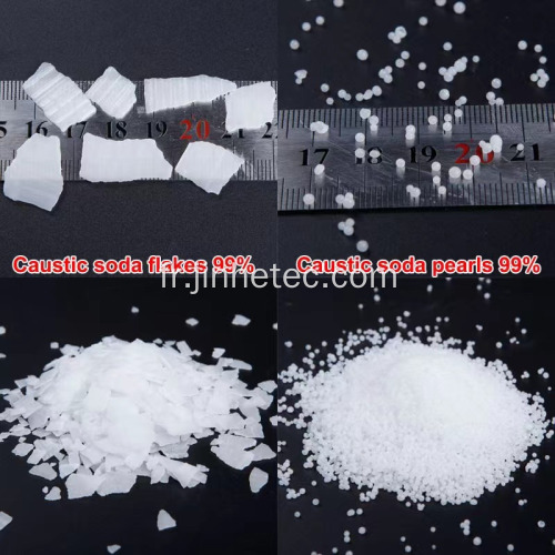 Perles de soda caustique Flakes99% pour faire du savon